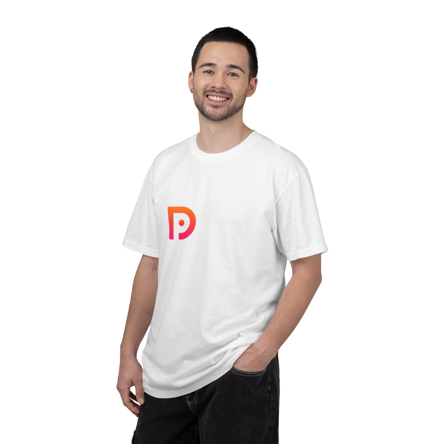 datapal t-shirt orange back logo