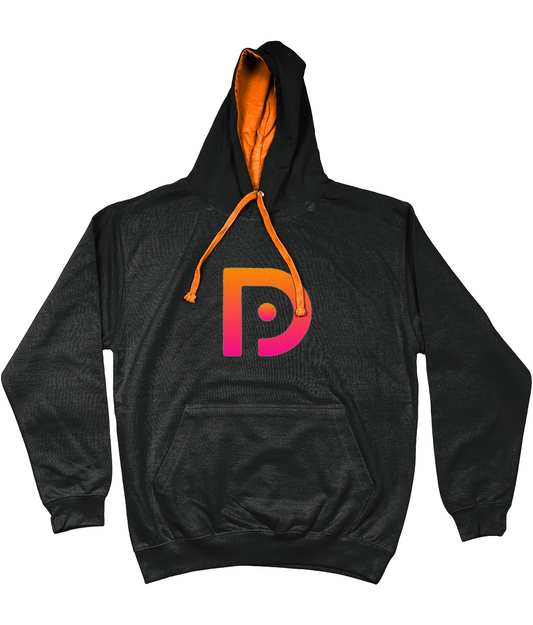 DataPal Hoodie - Black, Orange Logo